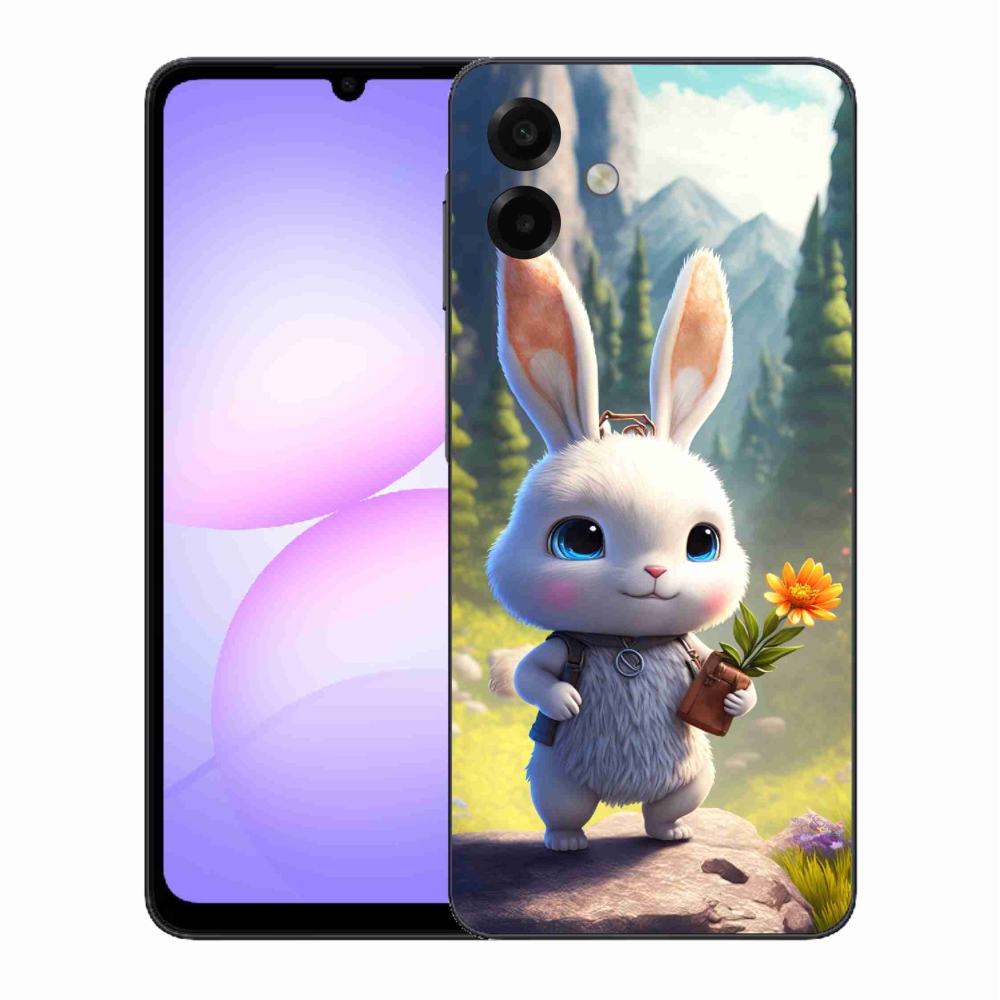 Gelový kryt mmCase na Samsung Galaxy A07 4G - roztomilý králíček