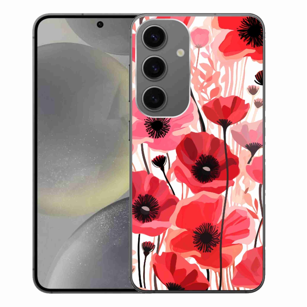 Gelový kryt mmCase na Samsung Galaxy S24+ - vlčí mák 1