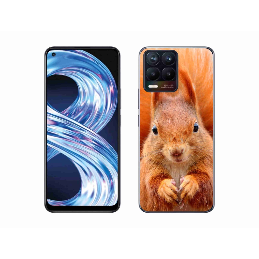 Gelový kryt mmCase na Realme 8 Pro - veverka