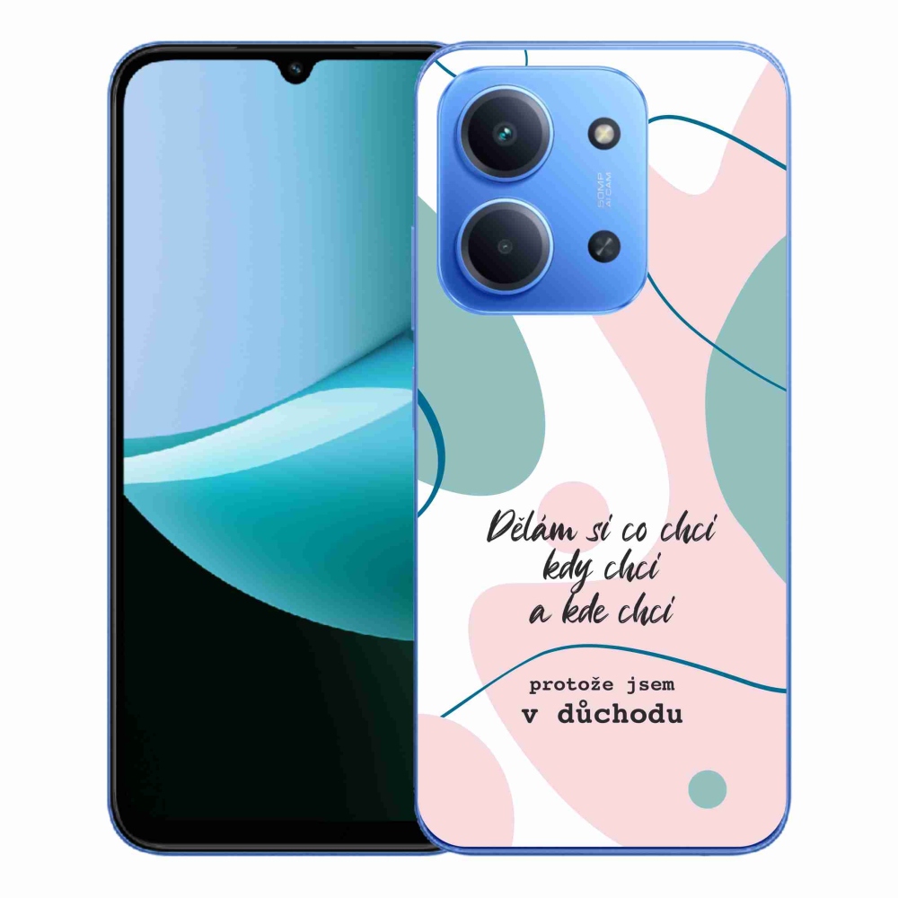 Gelový kryt mmCase na Xiaomi Redmi 15C 4G/5G (173mm) - vtipný text 10 bílé pozadí