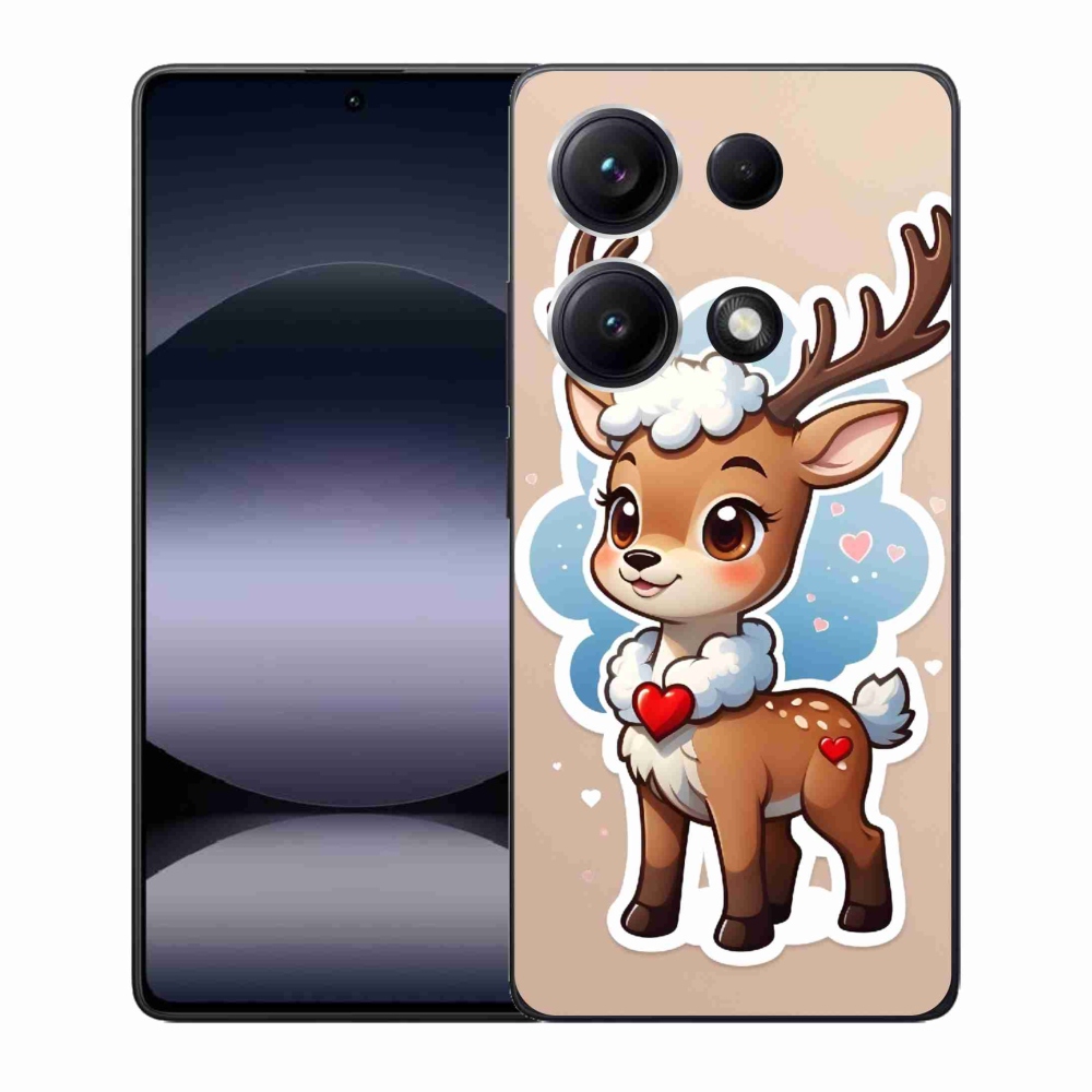 Gelový kryt mmCase na Xiaomi Redmi Note 14S - kreslený sob