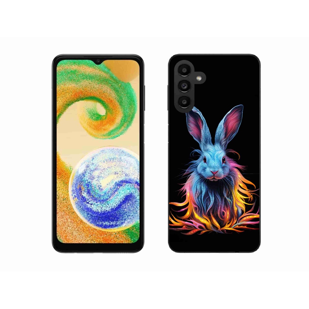 Gelový kryt mmCase na Samsung Galaxy A04s (164.7x76.7x9.1mm) - abstraktní zajíc