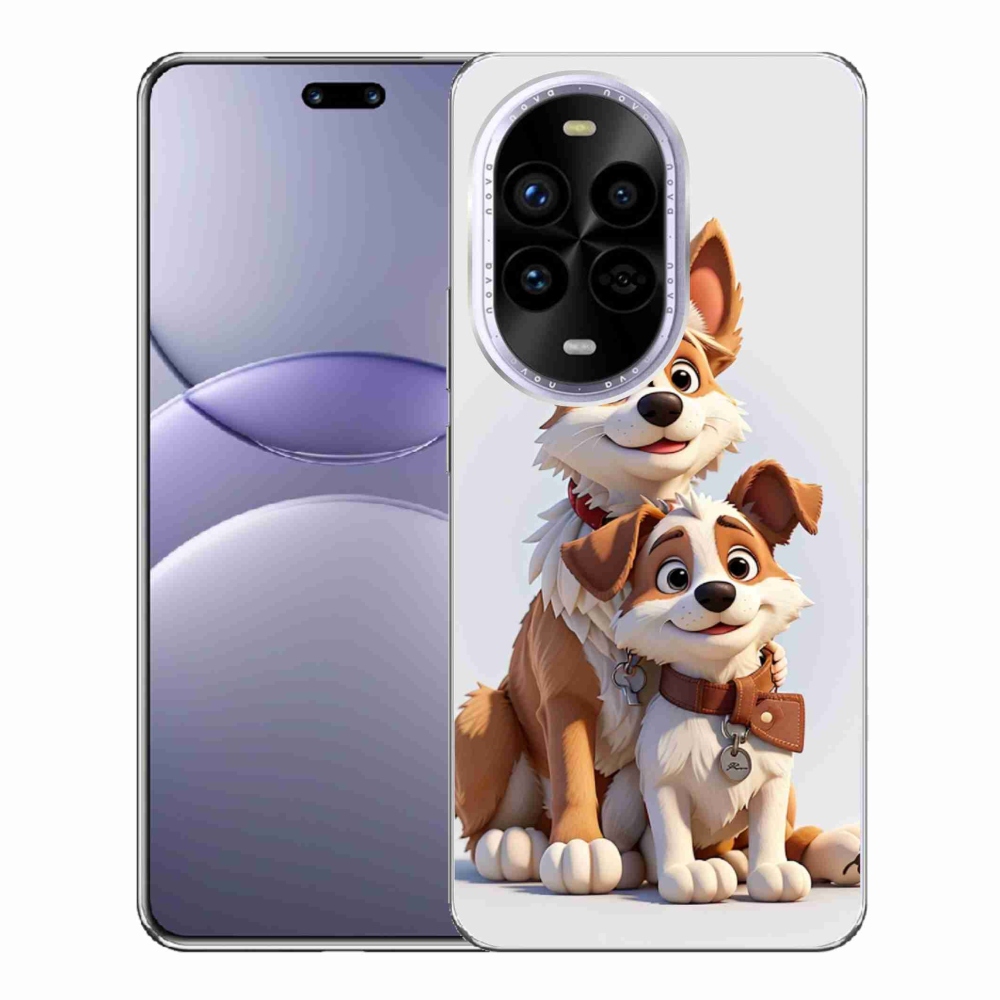 Gelový kryt mmCase na Huawei Nova 13 Pro 5G - kreslení psi