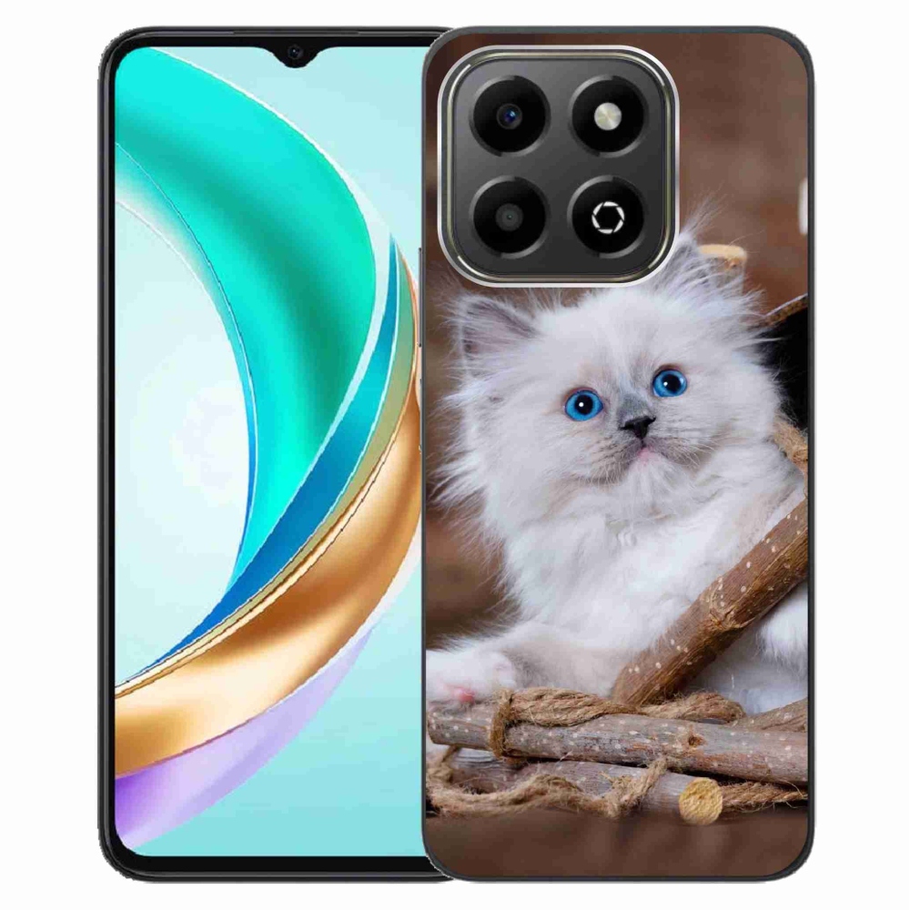 Gelový kryt mmCase na Honor X6b - bílé kotě