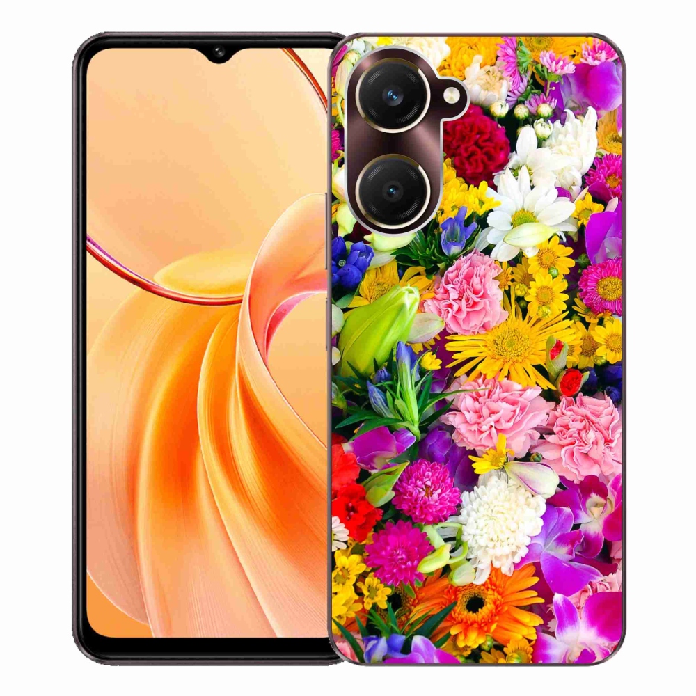 Gelový kryt mmCase na Vivo Y28s 5G - květiny 12