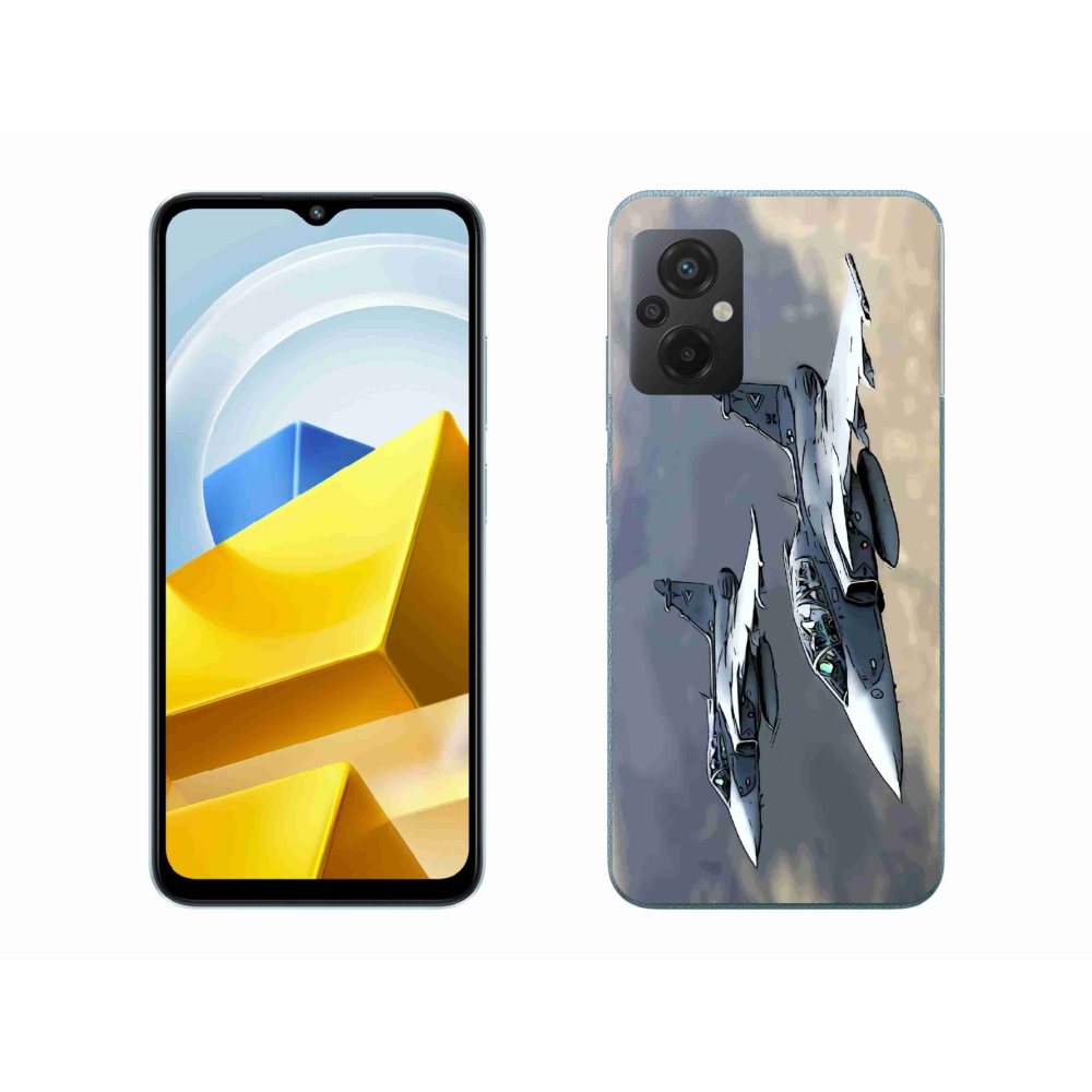 Gelový kryt mmCase na Xiaomi Poco M5 4G - stíhačky