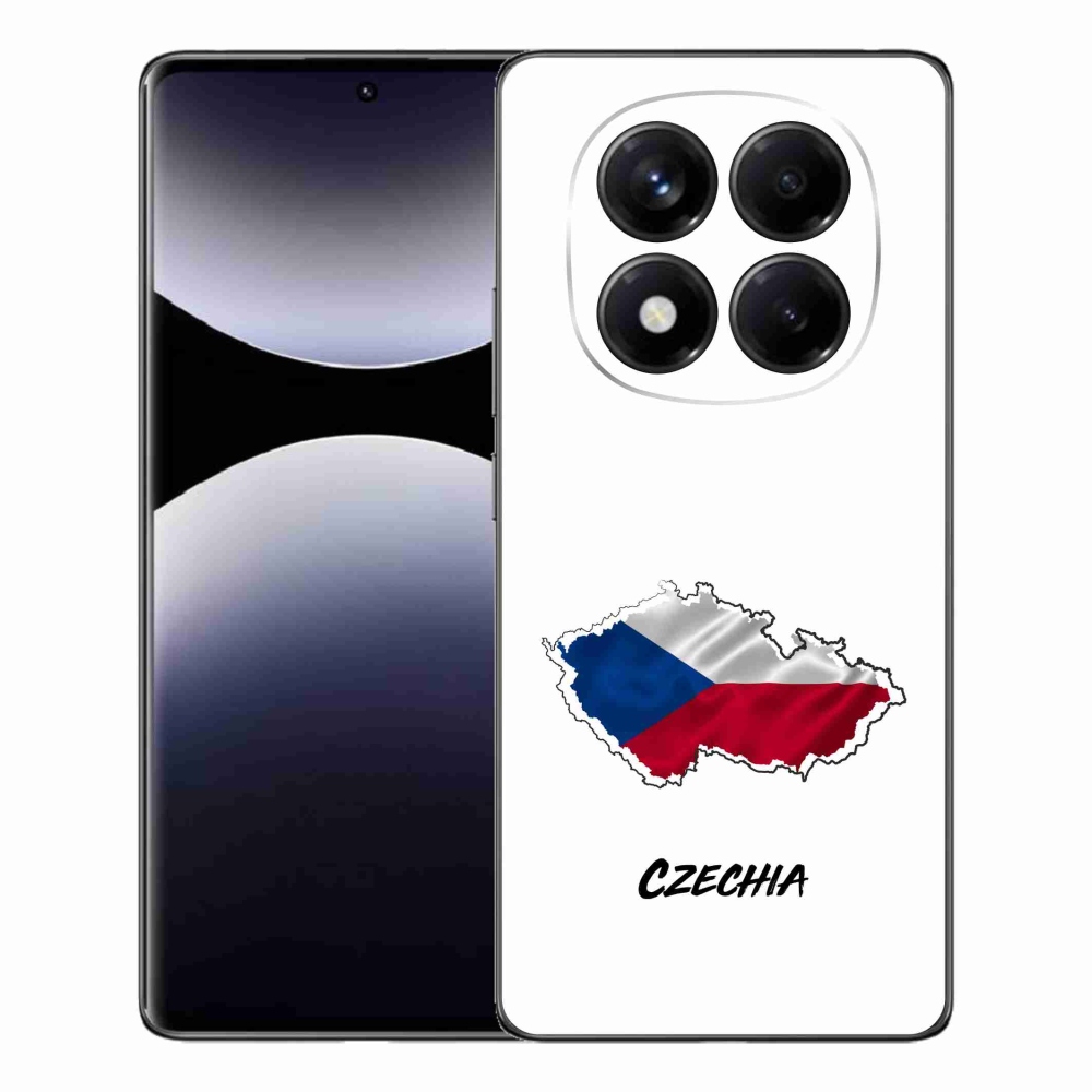 Gelový kryt mmCase na Xiaomi Redmi Note 14 Pro - Czechia bílé pozadí