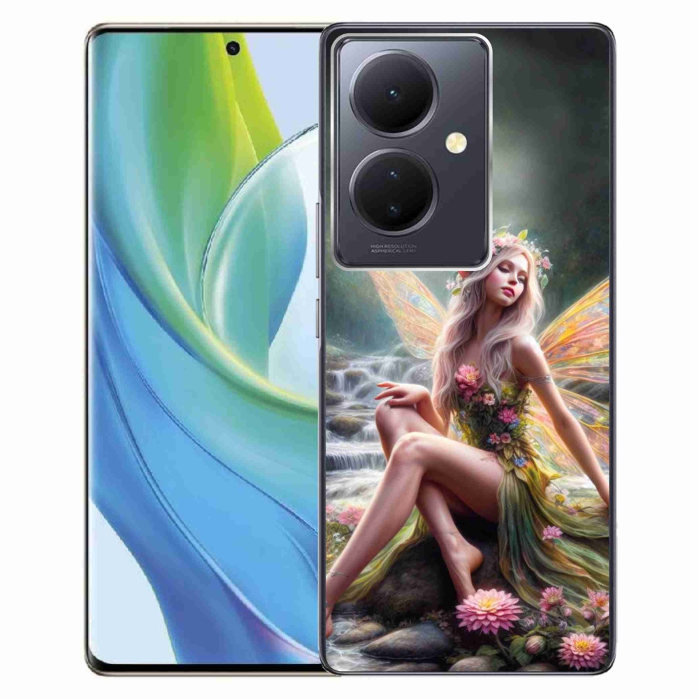 Gelový kryt mmCase na Vivo V29 Lite 5G - motýlí žena 1