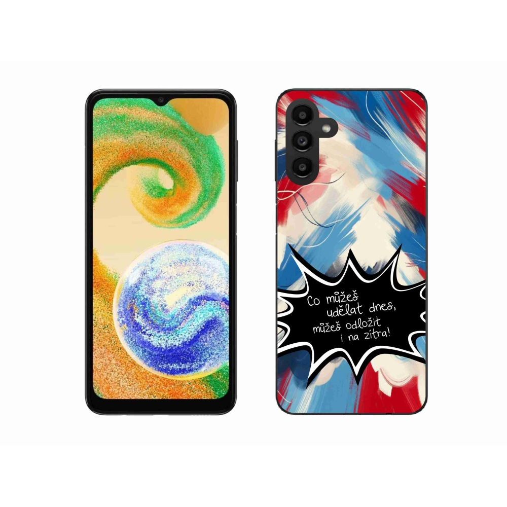 Gelový kryt mmCase na Samsung Galaxy A04s (164.7x76.7x9.1mm) - vtipný text 9 černé pozadí