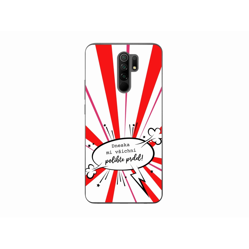 Gelový kryt mmCase na Xiaomi Redmi 9 - vtipný text 15 bílé pozadí