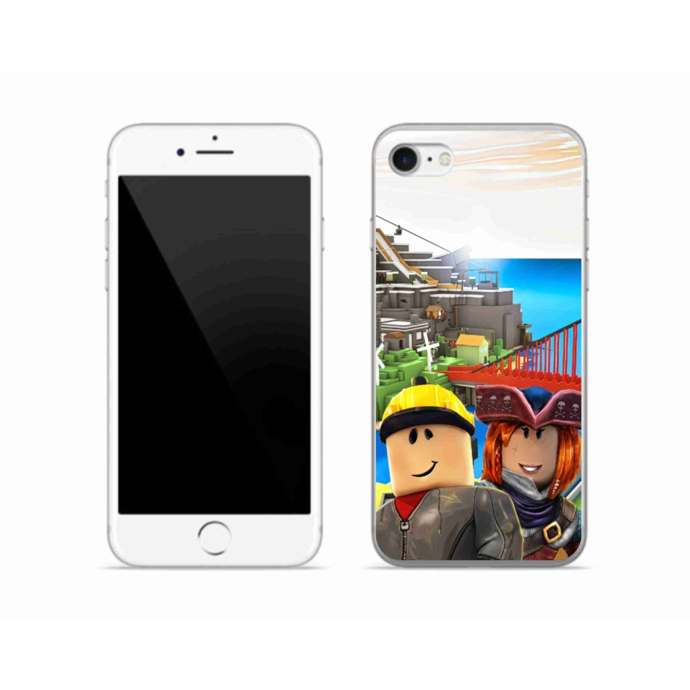 Gelový kryt mmCase na iPhone SE (2020) - roblox 1