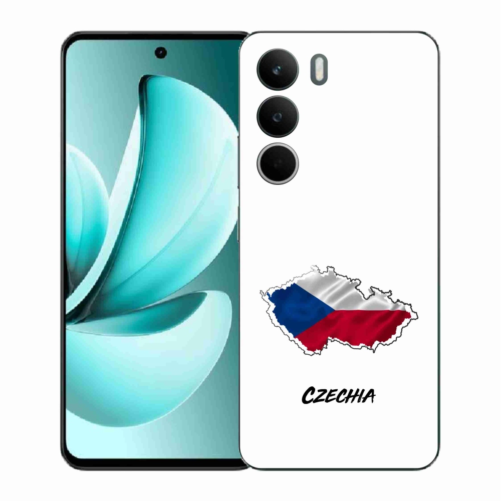Gelový kryt mmCase na Realme C71 - Czechia bílé pozadí