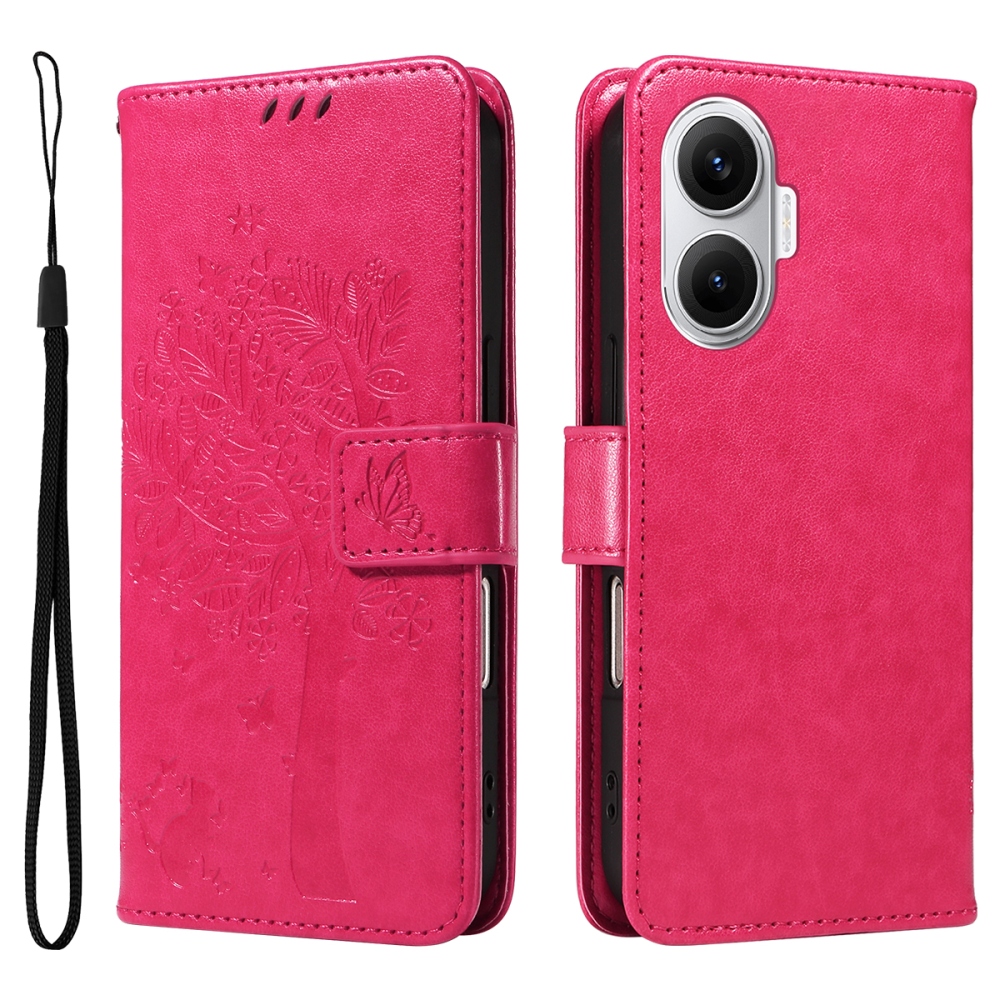 Trees knížkové pouzdro na Xiaomi Poco F7 5G - rose