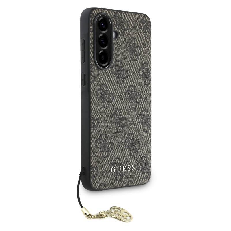 Guess 4G Charm Zadní Kryt pro Samsung Galaxy A56 Brown