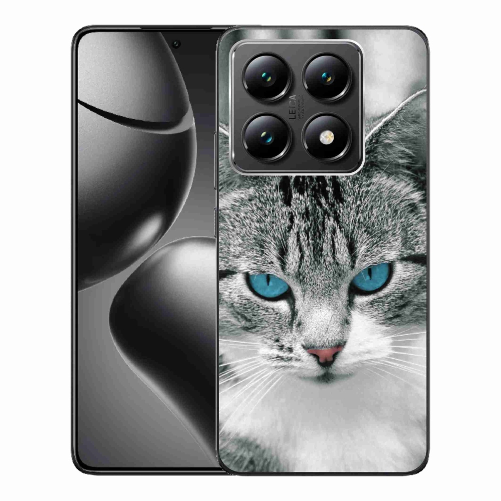 Gelový kryt mmCase na Xiaomi 14T - kočičí pohled 1