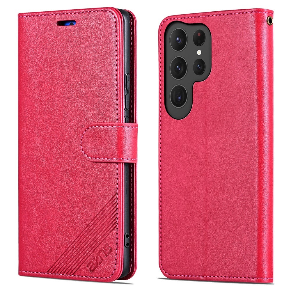 AZNS knížkové pouzdro na Samsung Galaxy S25 Ultra - červené