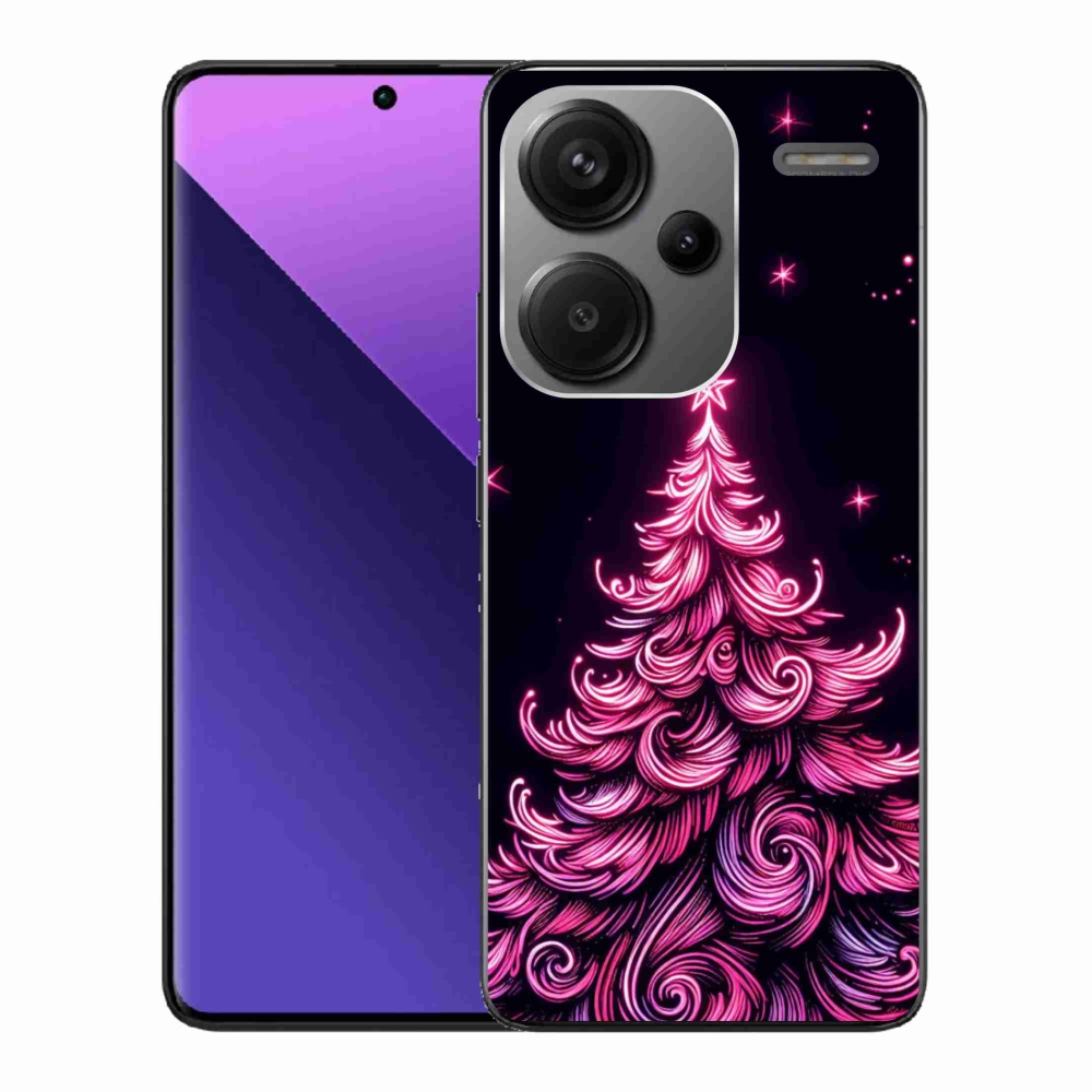 Gelový kryt mmCase na Xiaomi Redmi Note 13 Pro+ 5G - neonový vánoční stromek 2