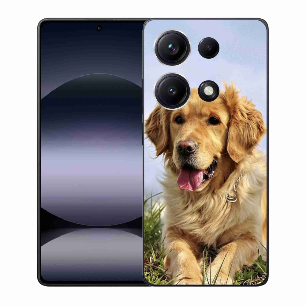 Gelový kryt mmCase na Xiaomi Redmi Note 14S - zlatý retrívr