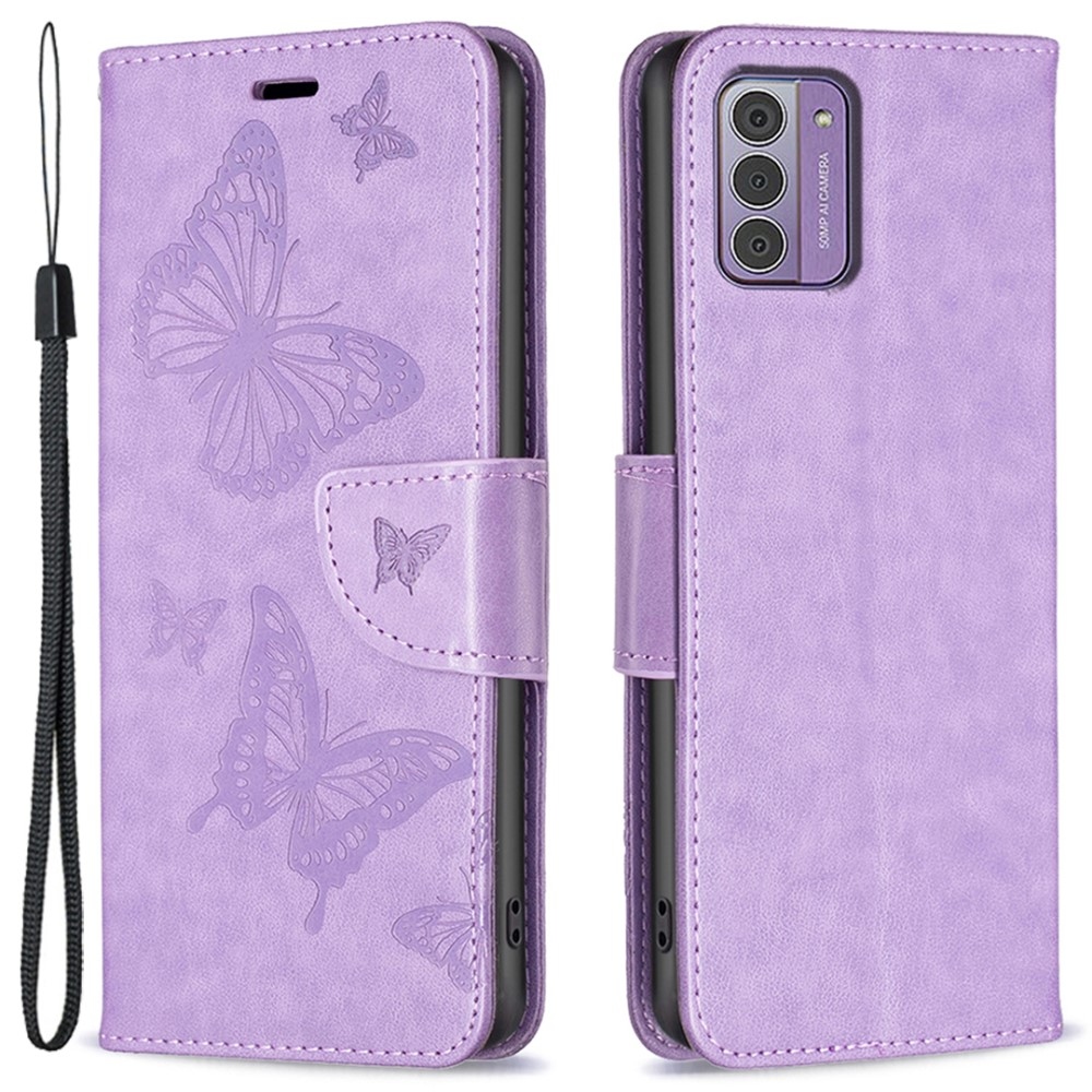 Butterfly knížkové pouzdro na Nokia G42 - fialové