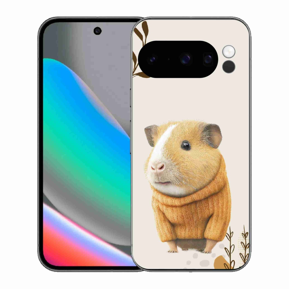 Gelový kryt mmCase na Google Pixel 10 Pro - morče ve svetru
