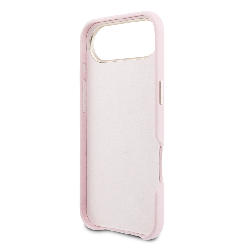 Guess PU Resin Logo Zadní Kryt pro iPhone Air Pink