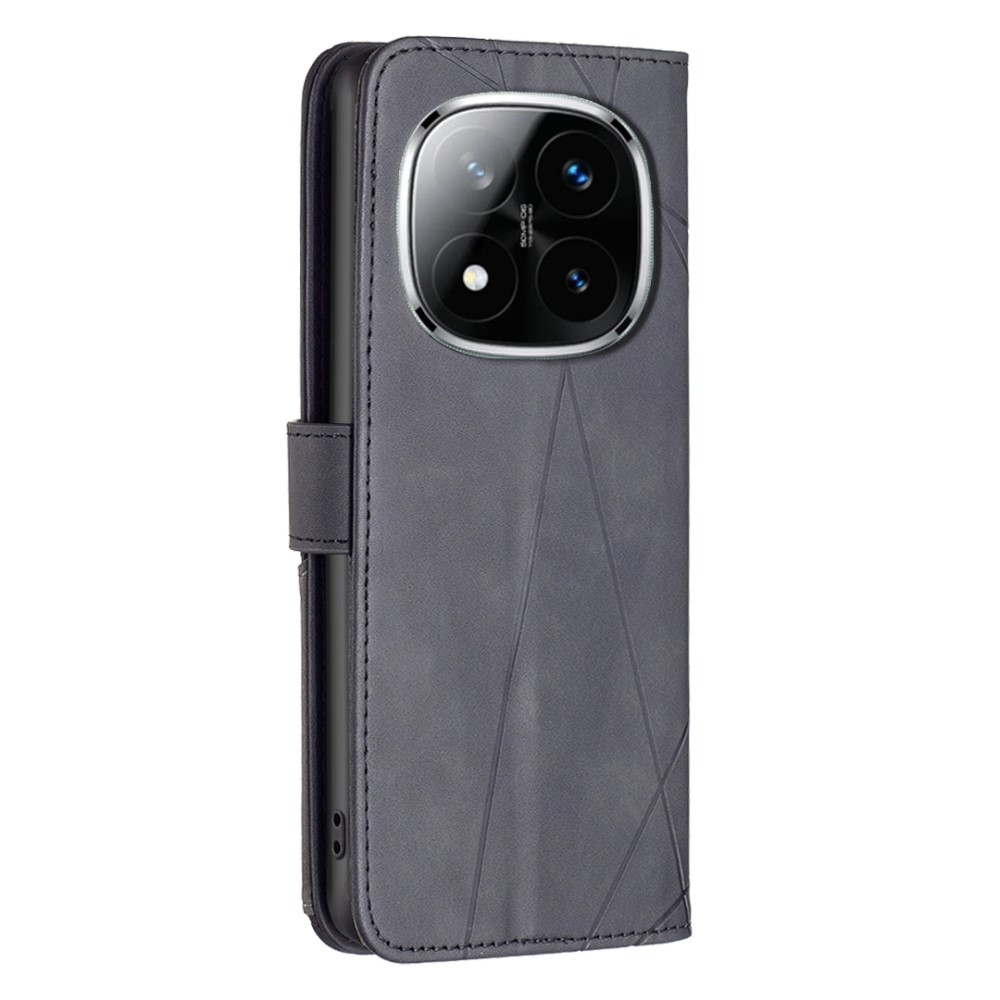 BNF Triangle knížkové pouzdro na Xiaomi Redmi Note 14 Pro - černé