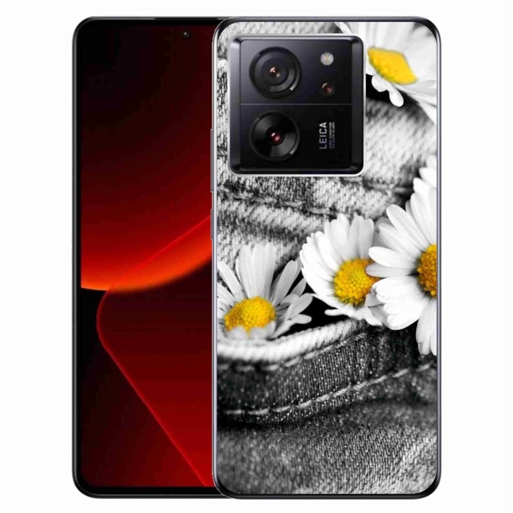 Gelový obal mmCase na Xiaomi 13T/13T Pro - kopretiny