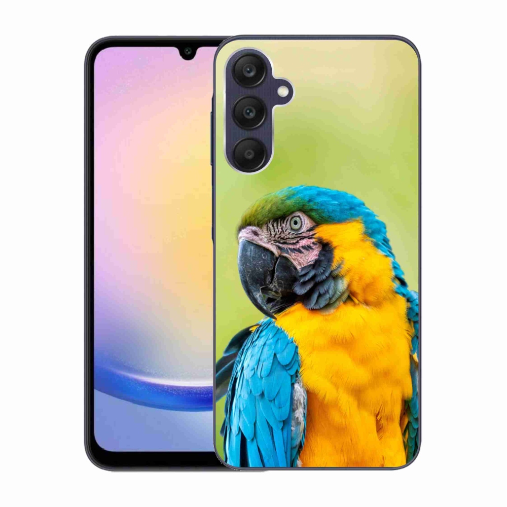 Gelový obal mmCase na Samsung Galaxy A25 5G - papoušek ara 2