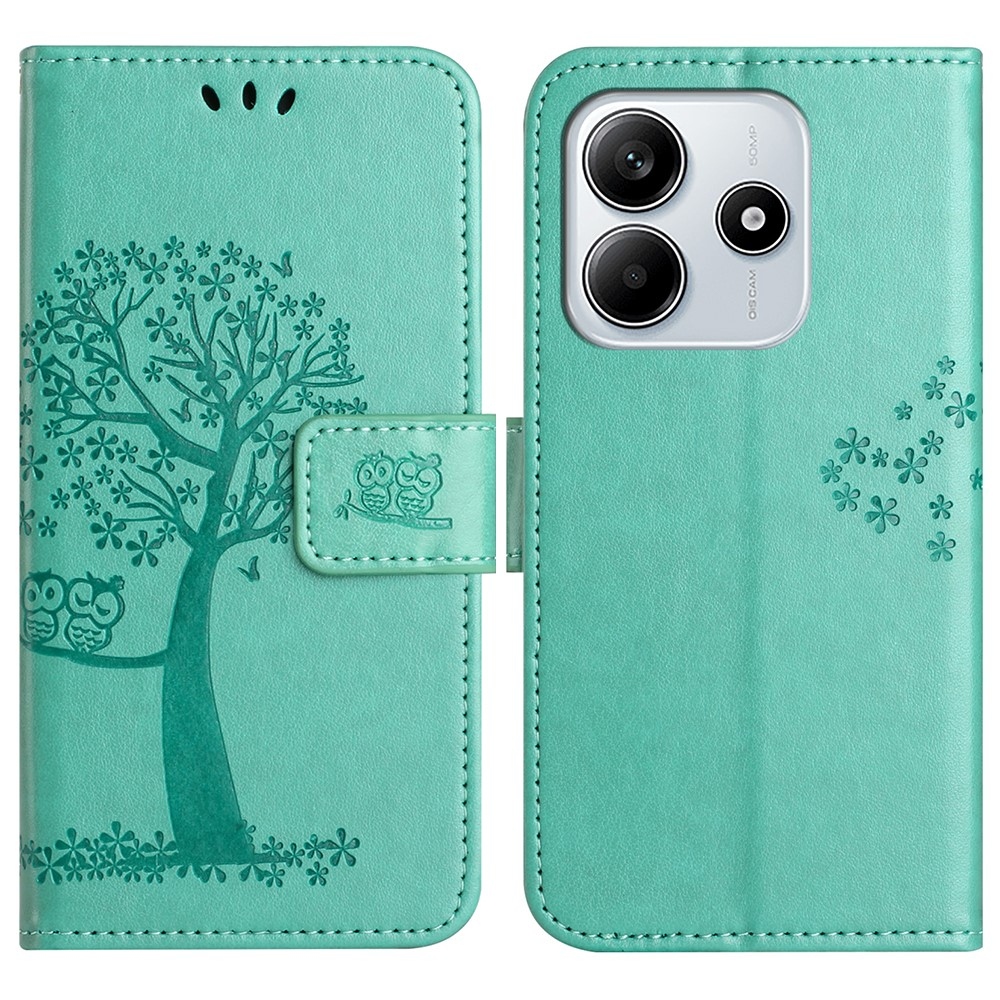 Tree knížkové pouzdro na Xiaomi Redmi Note 14 5G - modrozelené