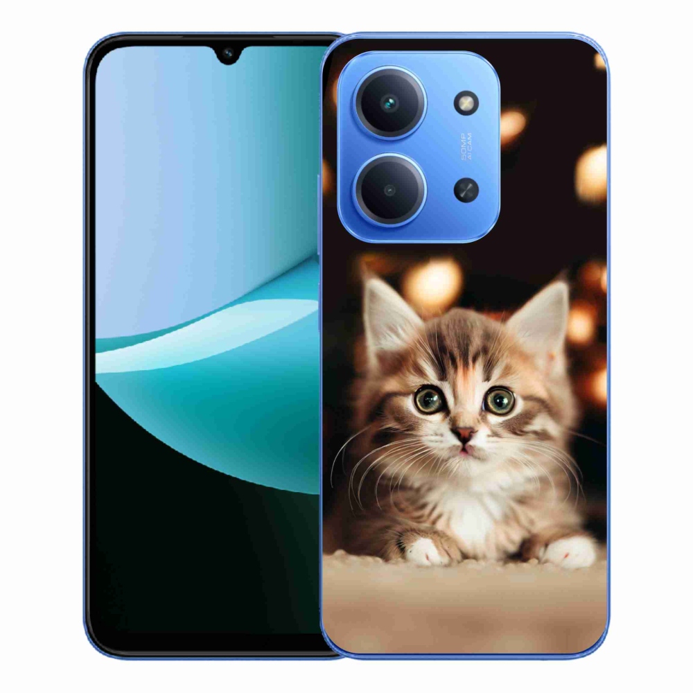 Gelový kryt mmCase na Xiaomi Redmi 15C 4G/5G (173mm) - roztomilé kotě 2