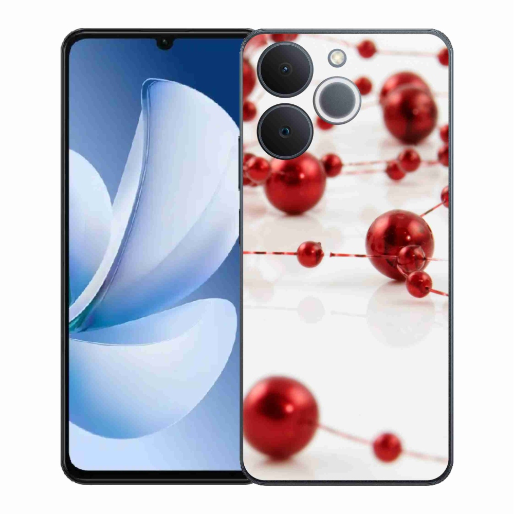Gelový kryt mmCase na Realme Note 70T - vánoční řetěz