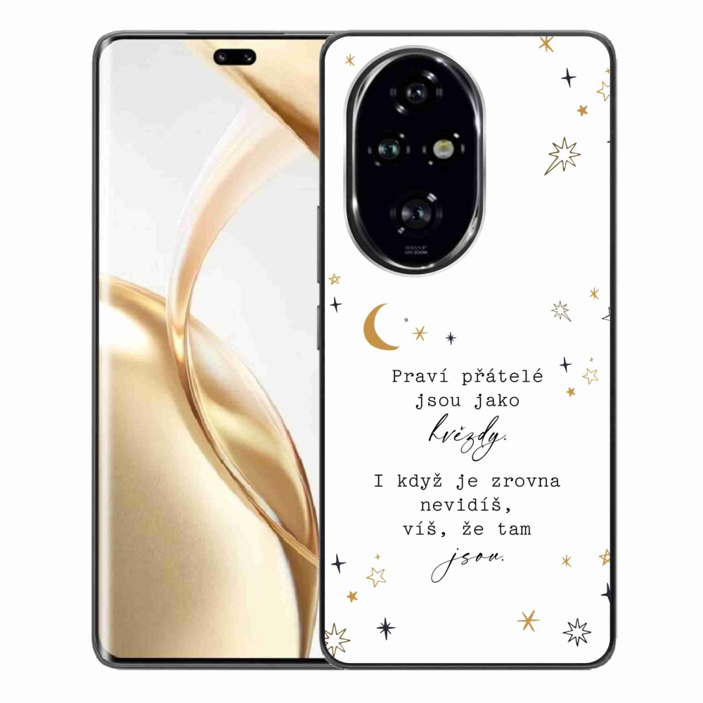 Gelový kryt mmCase na Honor 200 Pro 5G - citát 6 bílé pozadí