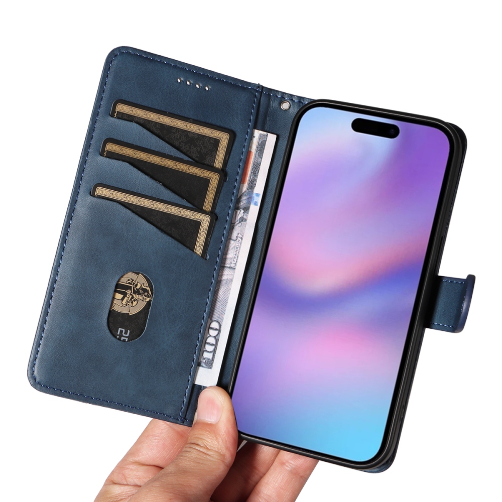 T-Shape knížkové pouzdro na iPhone 17 - modré