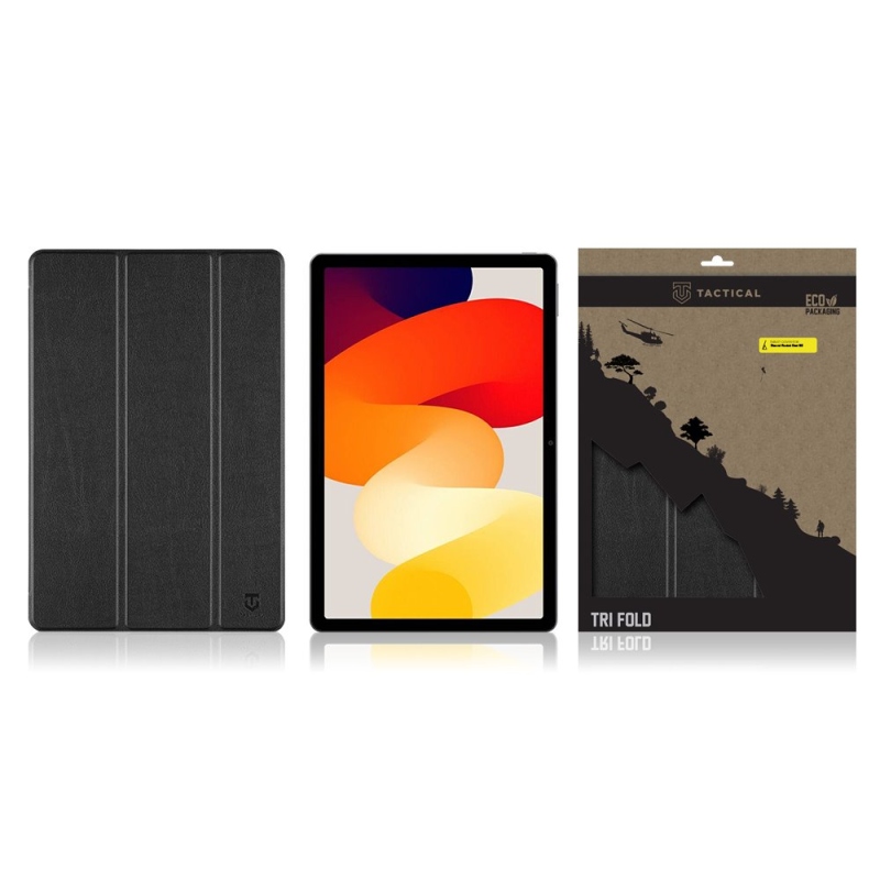 Tactical Book Tri Fold Pouzdro pro Xiaomi Redmi Pad SE Black