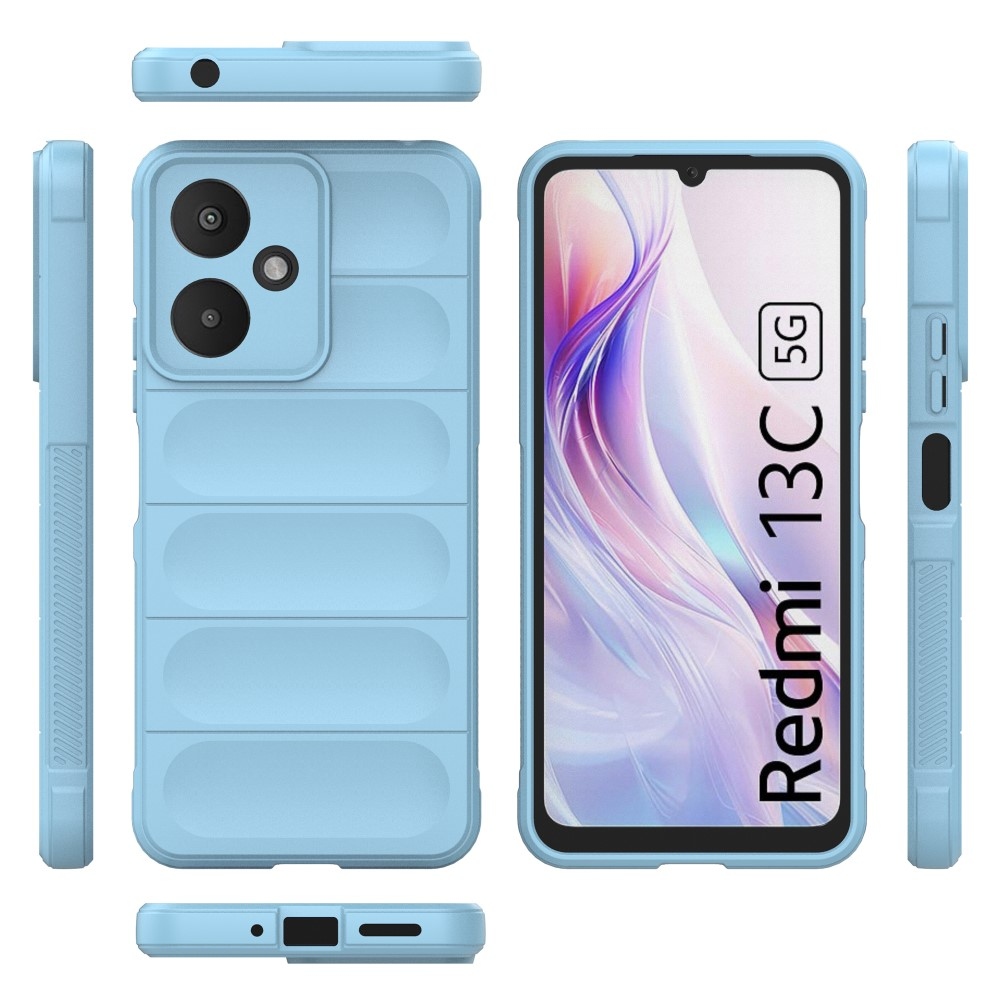 Rugg odolný gelový obal na Xiaomi Redmi 13C 5G - světlemodrý
