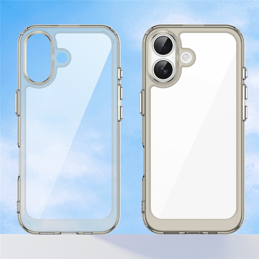 Gelový obal s pevnými zády na iPhone 17 - šedý