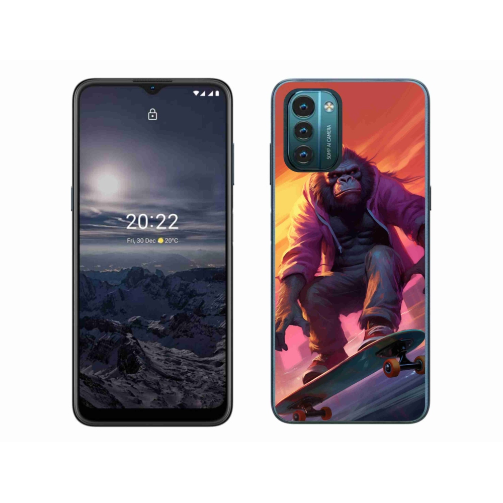 Gelový kryt mmCase na Nokia G11/G21 - gorila na skateboardu