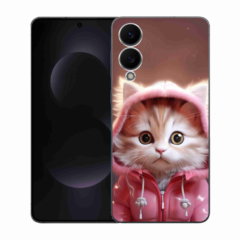 Gelový kryt mmCase na Samsung Galaxy S25 Edge - roztomilé kotě 3
