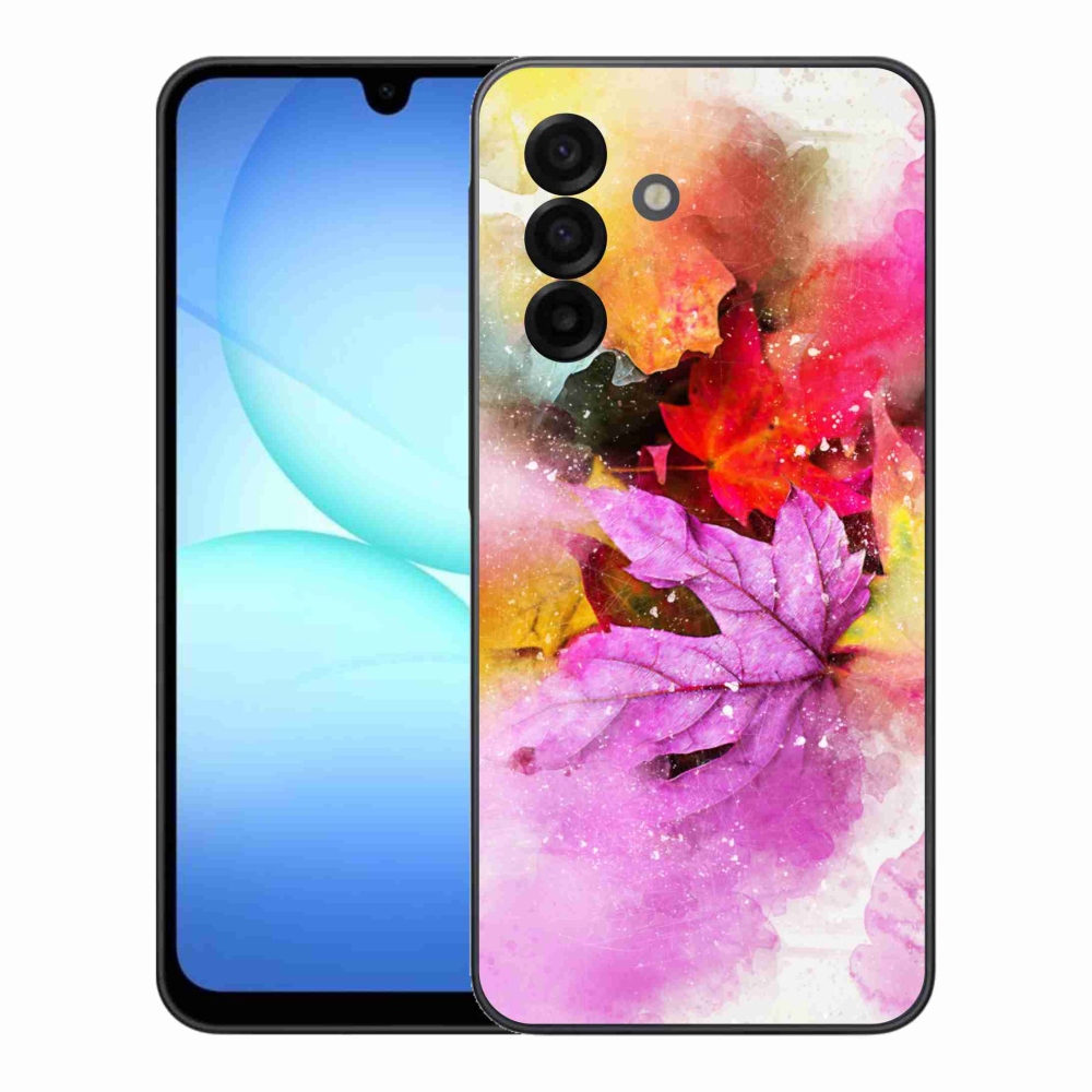 Gelový kryt mmCase na Samsung Galaxy A17 5G - barevné listy