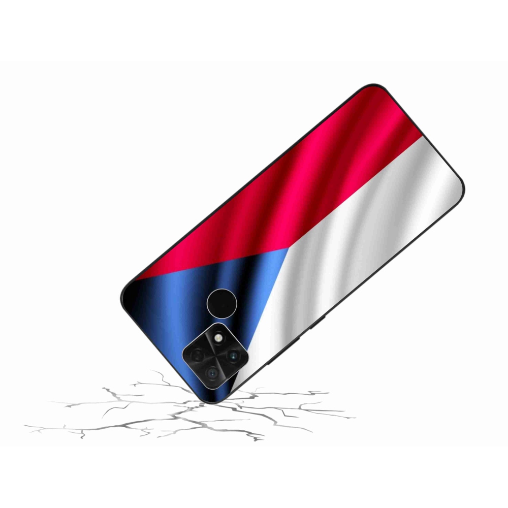 Gelový kryt mmCase na mobil Xiaomi Poco C40 - česká vlajka