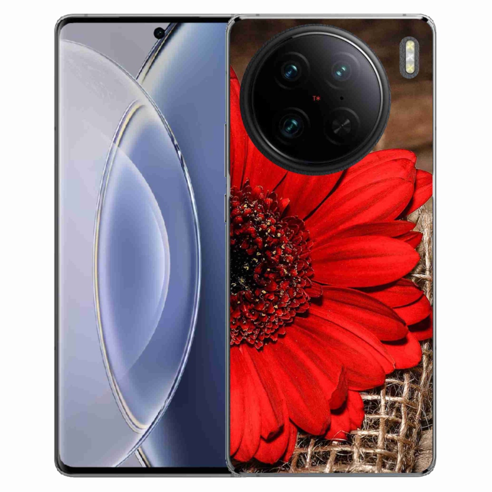 Gelový kryt mmCase na Vivo X90 Pro - gerbera