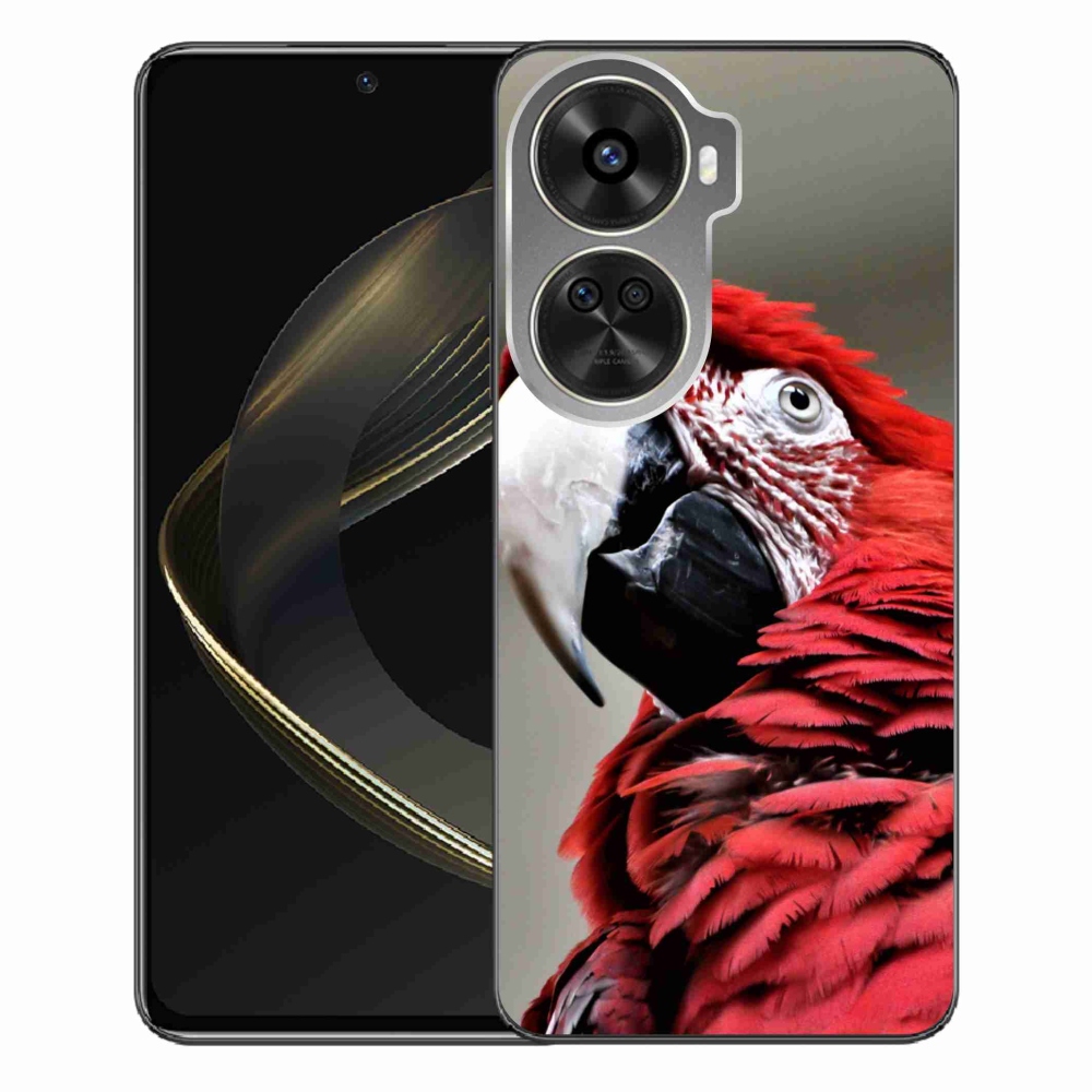 Gelový obal mmCase na Huawei Nova 12 SE - papoušek ara červený