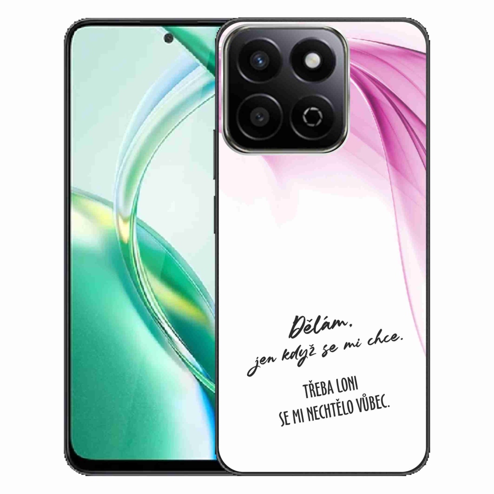 Gelový kryt mmCase na Honor 200 Smart 5G - vtipný text 12 bílé pozadí