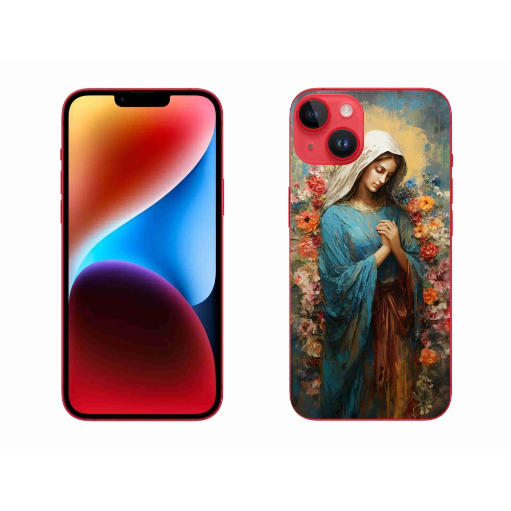 Gelový kryt mmCase na iPhone 14 Plus - svatá žena