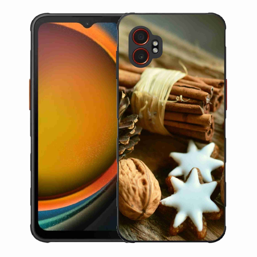 Gelový kryt mmCase na Samsung Galaxy Xcover 7 Pro - skořice a perníčky