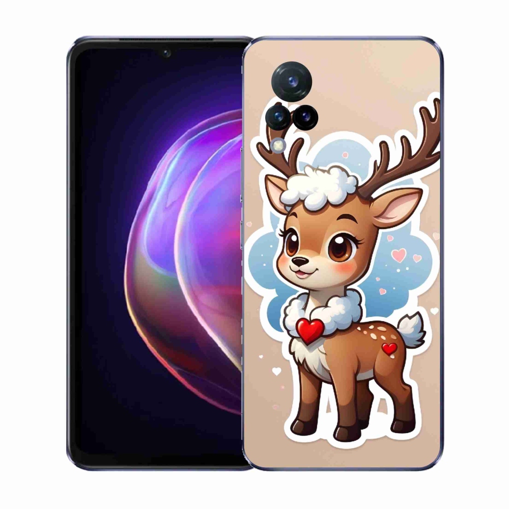 Gelový kryt mmCase na Vivo V21 4G/5G - kreslený sob