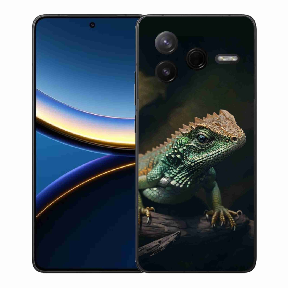 Gelový kryt mmCase na Xiaomi Poco F7 Pro - ještěr