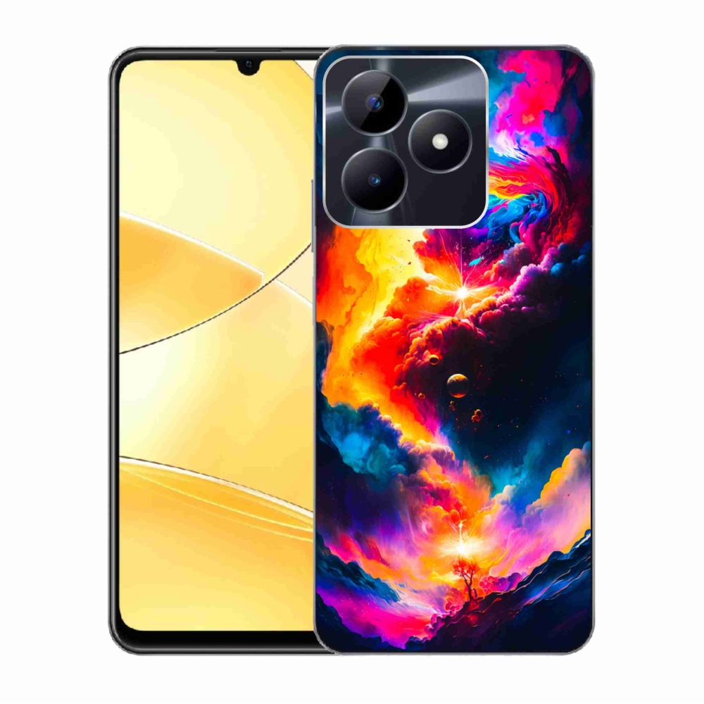 Gelový kryt mmCase na Realme C51/C53 - abstraktní motiv