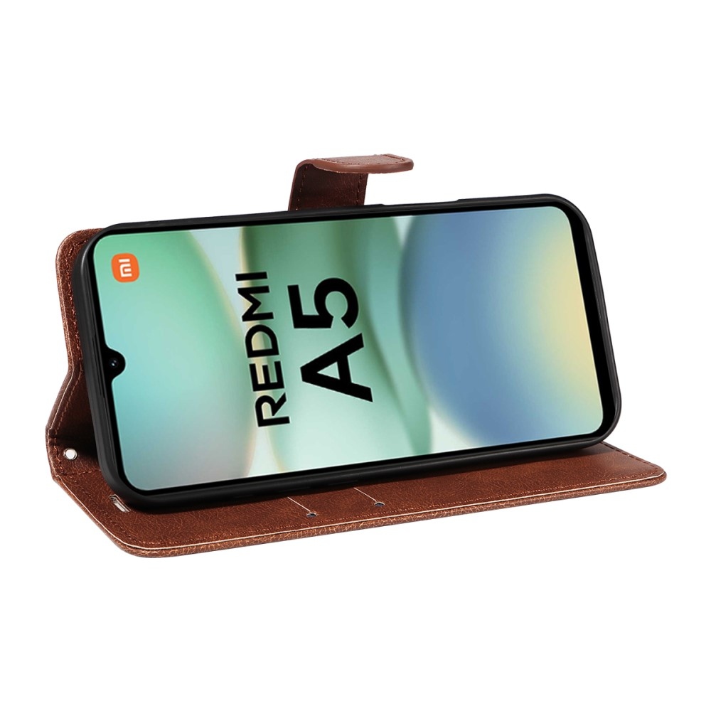 Wallet knížkové pouzdro na Xiaomi Redmi A5 (173.45x79.35x8.45mm) - hnědé