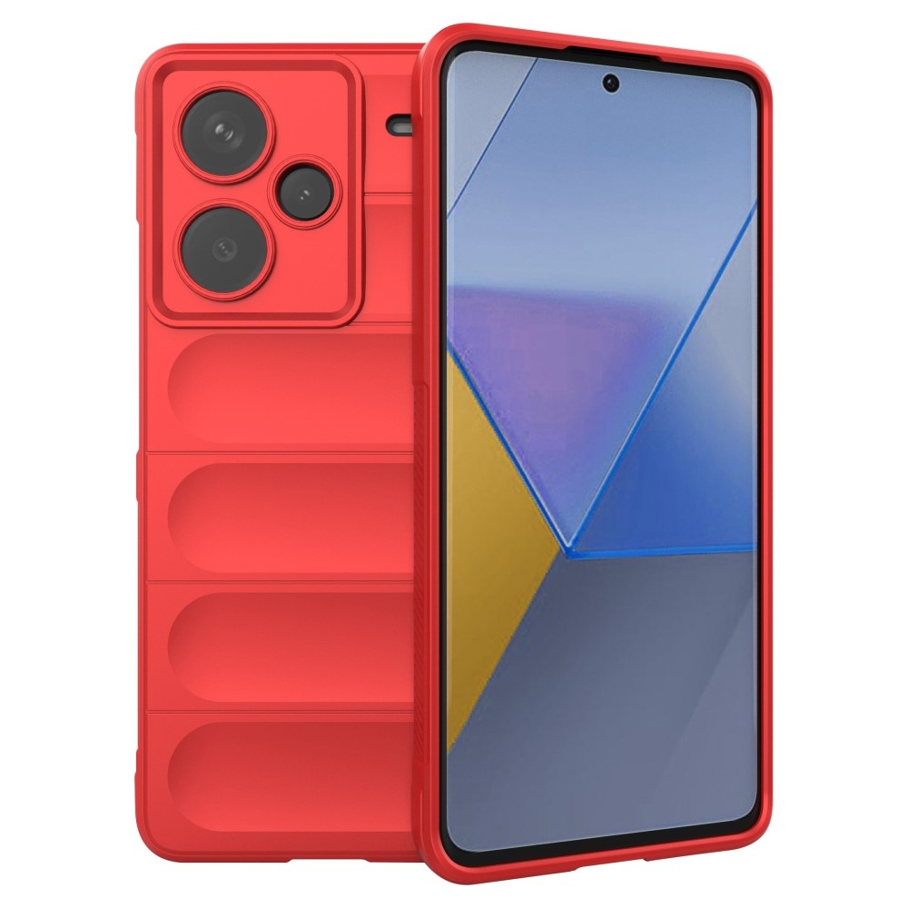 Rugg odolný gelový obal na Xiaomi Redmi Note 13 Pro+ 5G - červený